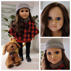 Fall Walk in the Park 18 inch Doll, Outfit and Pup